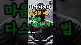"화가 나거나 불안할 때, 마음을 다스리는 법" | 부처님말씀 #불교명언 #삶의지혜 #인생조언 #처세술 #감정정화 #불교지혜 #마음공부 #인간관계 #오디오북