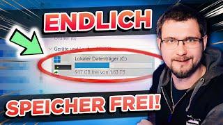 PC entrümpeln in 2 Minuten! (Speicherfresser finden und löschen)