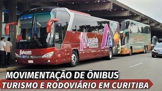 VARIEDADES DE ÔNIBUS na RODOVIÁRIA DE CURITIBA e AO REDOR! ÔNIBUS CHINÊS no TURISMO?