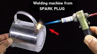 How To Make A simple welding machine from SPARK PLUG at home! Unknown TIPS | A1 Make