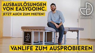 Campingausbau zum Mieten | flexible Ausbaulösungen für Vans