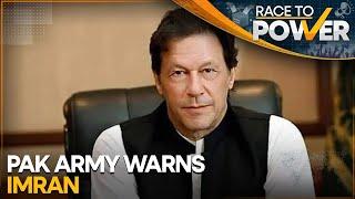 Pakistan army hints at military trial for Imran | WION Race to Power | World News