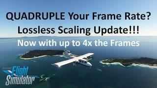 QUADRUPLE Your Frame Rates with ANY Graphics Card | Lossless Scaling Frame Generation | MSFS 2020