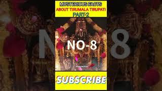 Tirumala tirupati balaji temple factsmysterious facts about TIRUMALA #shorts #ytshorts