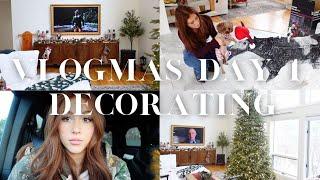  VLOGMAS 2023 DAY 1: cozy decorate with me + christmas decor tour!