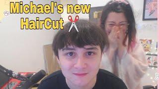 Lily Gives Michael Reeves A New Haircut on stream! (Full Version)