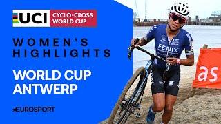 FANTASTIC RIDE!  | Women's UCI Cyclo-Cross World Cup Race Highlights | Eurosport Cycling