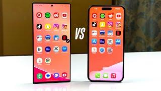 Samsung Galaxy S24 Ulta Vs. iPhone 15 Pro Max SPEED TEST!