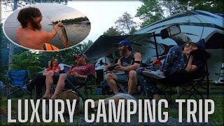 Camping in a Camper RV Trailer - Caught a Big Fish!