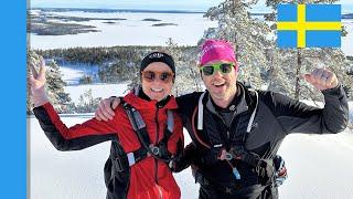 Running in snowy paradise - Swedish with subtitles Höga kusten Winter Trail 2024