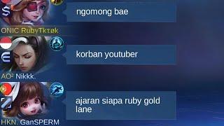 Buset Kaga Ada Takutnya Kalo Ngomong! Ruby Gold Lane Titik