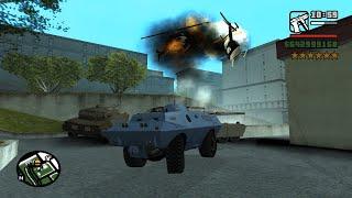 GTA San Andreas S.W.A.T Tank APC Rampage + 6 Star Wanted Level Escape