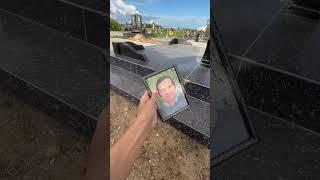 Установка медальона на памятник, ремонт и реставрация памятников в Минске, Беларуси #беларусь #минск