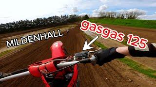 RIDING my GASGAS 125 for the FIRST TIME at MILDENHALL MX | GoPro HERO 12 4K