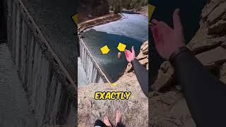 Why do cliff jumpers toss rocks before they jump? (‪@sendybenji‬)