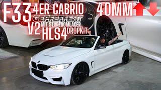 BMW 4 Series F33 with GEPFEFFERT V2 with camber dome bearing & HLS4 drop kit