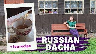 RUSSIAN DACHA (summerhouse, banya and garden) + HERBAL TEA recipe | Explore Russia | Learn Russian