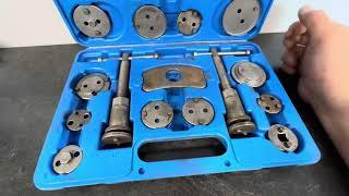 OMT 24pcs Heavy Duty Disc Brake Piston Caliper Compressor Rewind Tool Set and Wind Back Tool Kit