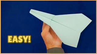 How to Make a Easy Origami Paper Plane - EASY PAPER PLANE FLYING JET