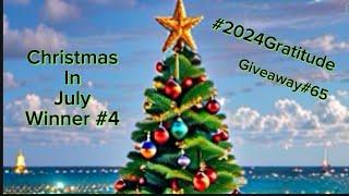 Winner Christmas in July #4 aka Giveaway #65