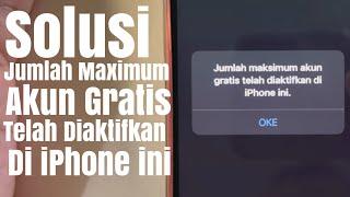 Cara mengatasi Mulai Gunakan iCloud Maximum akun gratis telah di aktifkan di iPhone ini