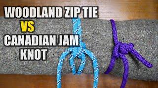 Woodland Zip Tie vs Canadian Jam Knot