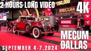 2 hours Long Video in 4k of The Mecum Dallas Auction September 4-7, 2024