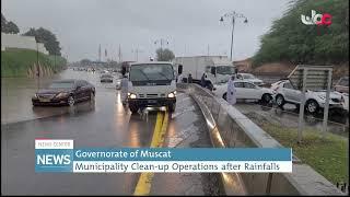 Governorate of Muscat Municipality Clean-up Operations after Rainfalls