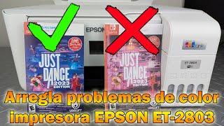 How to fix colors that come out wrong on EPSON-ET 2803 printer