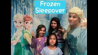PuffyCheeks girls have a Frozen themed sleepover