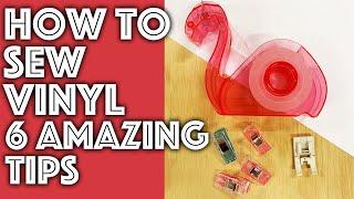 How to Sew Vinyl Fabric Six Amazing Tips! | Sew Anastasia