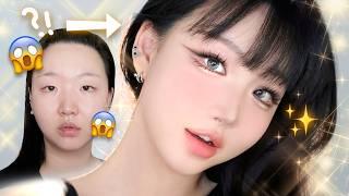 “무쌍”한국인의중국 도우인 메이크업! 틱톡 핫한 제품으로만 해봄! Douyin makeup (Flower knows, Judydoll)