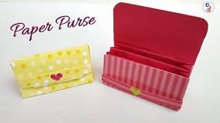 Paper wallet | How to make paper purse | Origami purse