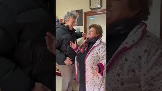 Zia Teresa incontra il suo idolo Germano Bellavia