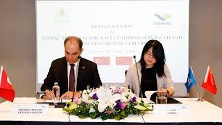 KEYVAN & COMAC Shanghai Aircraft Customer Service Co Ltd. Agreement Signing Ceremony / October 2023