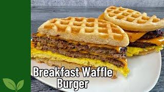 You've never had breakfast like this before! Waffle Burger | Easy Breakfast recipe