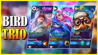 3 MLBB Bird Heroes Gameplay (Odette, Pharsa, Diggie Combo) | Subscribers' Corner | OdetteML