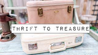 Thrift to Treasure - Upcycling Vintage Suitcases - The Prep has Officially Started for Cranberryfest