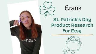 Using eRank for St. Patrick's Day Product Research for Etsy