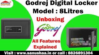 Godrej Home Locker | 8 Litre Digital Safe | Electronic Tijori | Unboxing | Features | Password Set