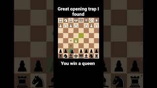 Great opening I found, you go down three pawns and a rook, but take an opponent’s queen! #chess