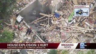 Walworth County explosion: House leveled in Lafayette, 1 man rescued