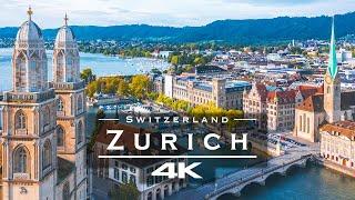 Zurich - Switzerland  - by drone [4K]