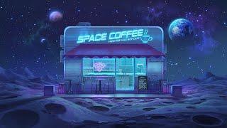 cafe on the moon.  lofi space vibes