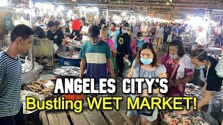 PHILIPPINES WET MARKET TOUR | Early Morning PALENGKE SCENE in ANGELES CITY's Pampang Public Market