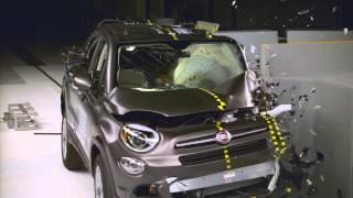 IIHS - 2016 Fiat 500x small overlap crash test / GOOD EVALUATION