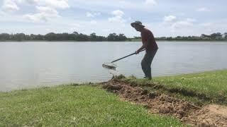 Yard Drain, French Drain, Can Chuck Out DIG His Own Crew? 200 Feet with Gravel