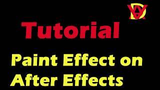 How to make paint effect on After Effects 