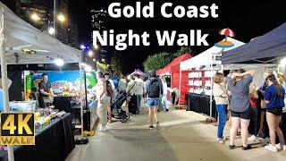 Surfers Paradise Night Walk - Gold Coast ️ 4K Walking Tour