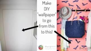 DIY Wallpaper That is Removable